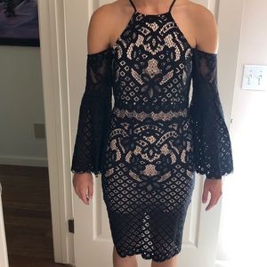 Bardot Lace Dress with sleeves